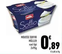 Conad Superstore Mousse soffio MÜLLER offerta
