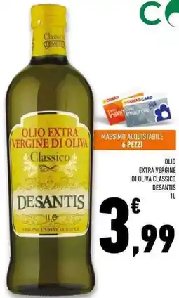 Conad Superstore Olio extra vergine di oliva + classico DESANTIS offerta