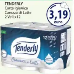 Acqua & Sapone TENDERLY Carta Igienica Carezza di Latte 2 Veli x12 offerta