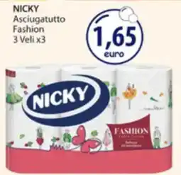 Acqua & Sapone NICKY Asciugatutto Fashion 3 Veli x3 offerta