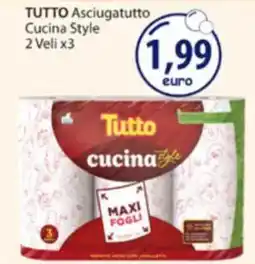 Acqua & Sapone TUTTO Asciugatutto Cucina Style 2 Veli x3 offerta