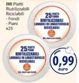 Acqua & Sapone IMI Piatti Riutilizzabili Riciclabili offerta