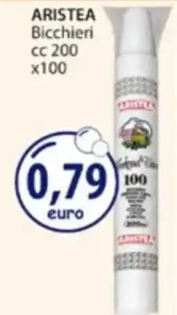 Acqua & Sapone ARISTEA Bicchieri CC 200 x100 offerta