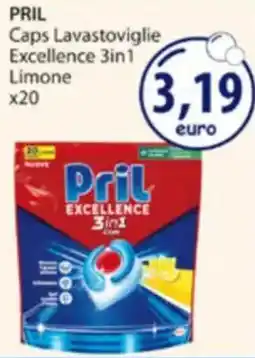 Acqua & Sapone PRIL Caps Lavastoviglie Excellence 3in1 Limone x20 offerta