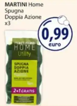 Acqua & Sapone MARTINI Home Spugna Doppia Azione x3 offerta