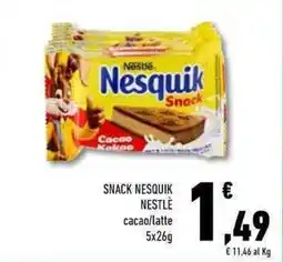 Conad Superstore Snack NESQUIK NESTLE cacao/latte offerta