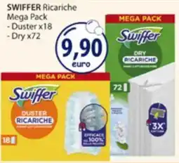 Acqua & Sapone SWIFFER Ricariche Mega Pack -Duster x18 -Dry x72 offerta