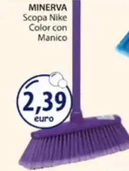 Acqua & Sapone MINERVA Scopa Nike Color con Manico offerta