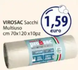 Acqua & Sapone VIROSAC Sacchi Multiuso cm 70x120 x10pz offerta
