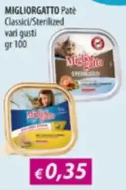 Acqua & Sapone MIGLIORGATTO Pate Classici/Sterilized offerta