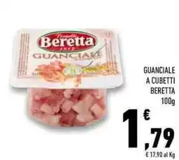 Conad Superstore Guanciale a cubetti BERETTA offerta