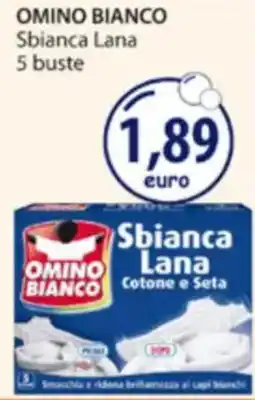 Acqua & Sapone OMINO BIANCO Sbianca Lana 5 buste offerta