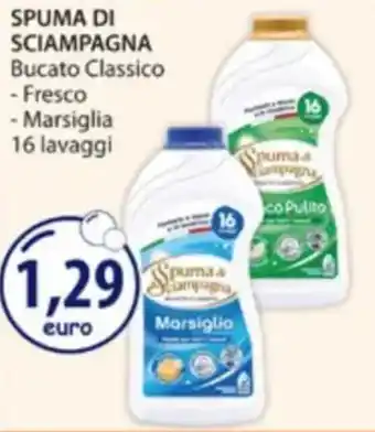 Acqua & Sapone SPUMA DI SCIAMPAGNA Bucato Classico offerta