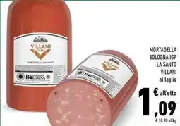 Conad Superstore Mortadella bologna igp la santo VILLANI offerta