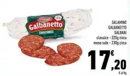 Conad Superstore Salamino galbanetto GALBANI offerta