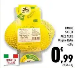 Conad Superstore Limoni sicilia alce nero offerta