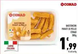 Conad Superstore Bastoncini panati di pollo CONAD offerta