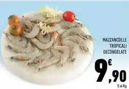 Conad Superstore Mazzancolle tropicali decongelate offerta