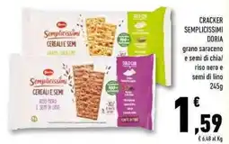 Conad Superstore Cracker semplicissimi DORIA offerta