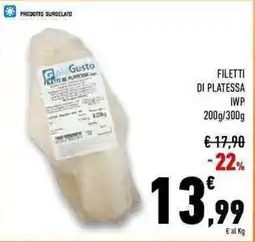 Conad Superstore Filetti di platessa IWP offerta