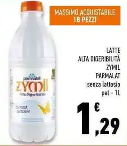 Conad Superstore Latte alta digeribilità zymil PARMALAT offerta