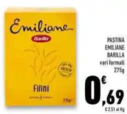 Conad Superstore Pastina emiliane BARILLA offerta