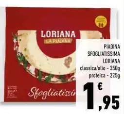 Conad Superstore Piadina sfogliatissima LORIANA offerta