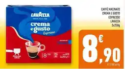 Conad Superstore Caffè macinato crema e gusto espresso LAVAZZA offerta