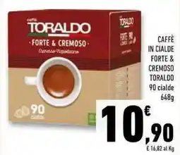 Conad Superstore Caffè in cialde forte & cremoso TORALDO offerta