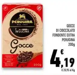 Conad Superstore Gocce di cioccolato fondente extra PERUGINA offerta