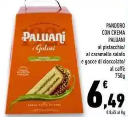 Conad Superstore Pandoro con crema PALUANI offerta