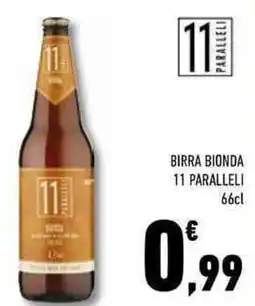 Conad Superstore Birra bionda 11 PARALLELI offerta