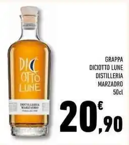 Conad Superstore Grappa diciotto lune distilleria MARZADRO offerta