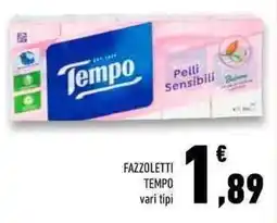 Conad Superstore Fazzoletti TEMPO offerta