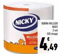 Conad Superstore Bobina milleusi NICKY 2 veli offerta