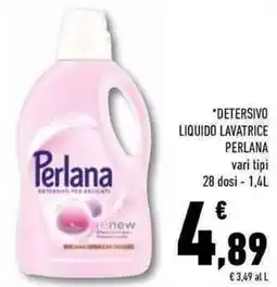 Conad Superstore Detersivo liquido lavatrice PERLANA offerta
