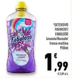 Conad Superstore Detersivo pavimenti FABULOSO offerta
