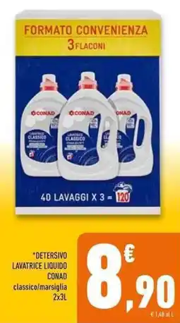Conad Superstore Detersivo lavatrice liquido CONAD offerta