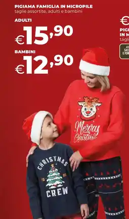 Extracoop Pigiama famiglia in micropile offerta