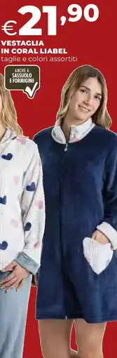 Extracoop Vestaglia in coral liabel offerta