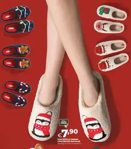 Extracoop Pantofola donna con decori natalizi offerta
