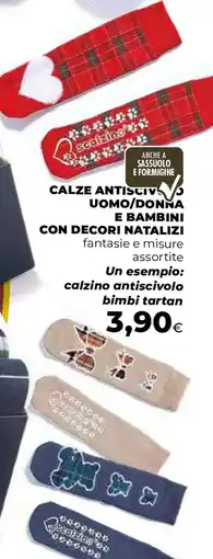 Extracoop Calze antiscivolo uomo/donna e bambini con decori natalizi offerta