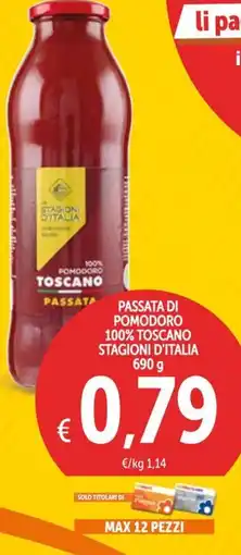 Spazio Conad Passata di pomodoro 100% toscano stagioni d'italia offerta