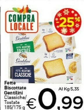 Crai Fette biscottate offerta