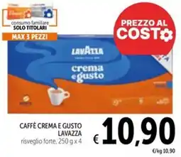 Spazio Conad Caffè crema e gusto lavazza risveglio forte offerta