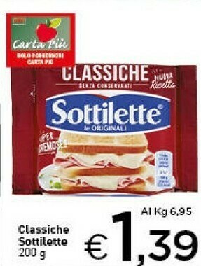 Crai Sottilette offerta