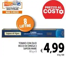 Spazio Conad Tonno con olio ricco di omega 3 SAPORI MARE offerta
