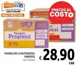 Spazio Conad Pannolini o mutandino PAMPERS offerta
