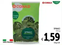 Spazio Conad Conad spinaci offerta