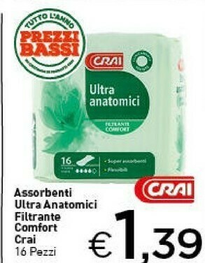 Crai Assorbenti offerta